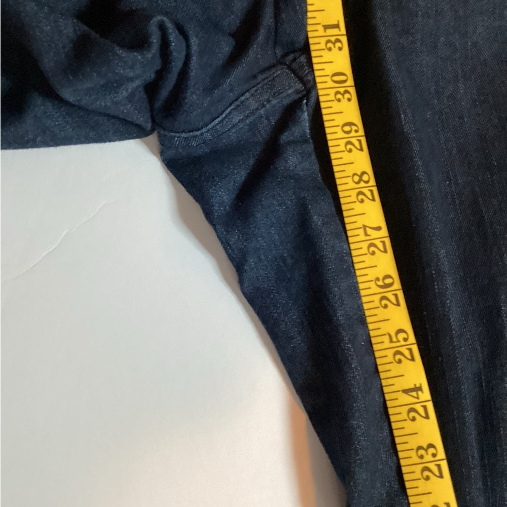Venezia Navy Flare Jeans, Wide Leg, Stretch, Plus Size 28