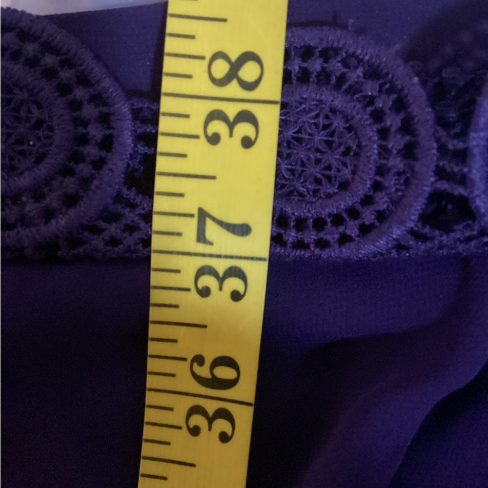 City Chic Deep Purple Ruffle Robe Plus Size 18 (1X)