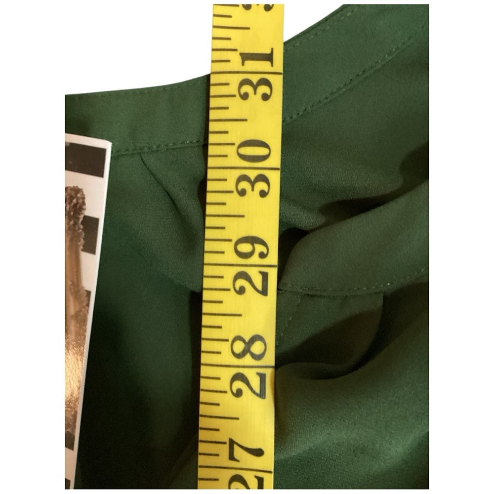 Cato Olive Green Button-Front Blouse Plus Size 4X