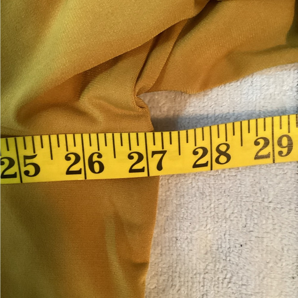 Susan Graver Mustard Keyhole Blouse Plus Size 3X