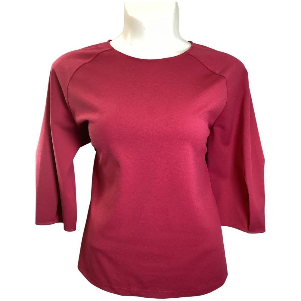Ann Taylor Rich Red Long Sleeve Top, Plus Size 2X