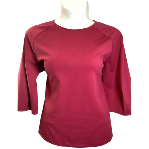 Ann Taylor Rich Red Long Sleeve Top, Plus Size 2X