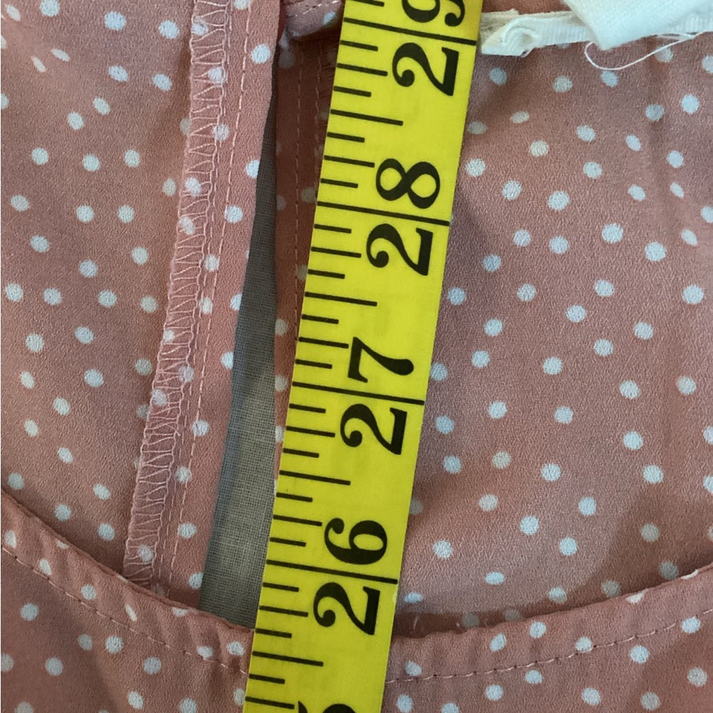 Elegant Pink Tie-Front Blouse, Size 3X