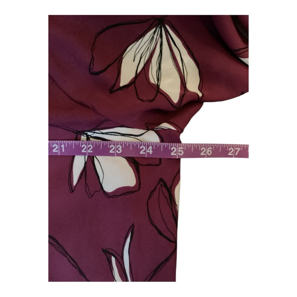 41 Hawthorn Purple Fitted 3/4 Sleeve Blouse, Plus Size 2X Resale