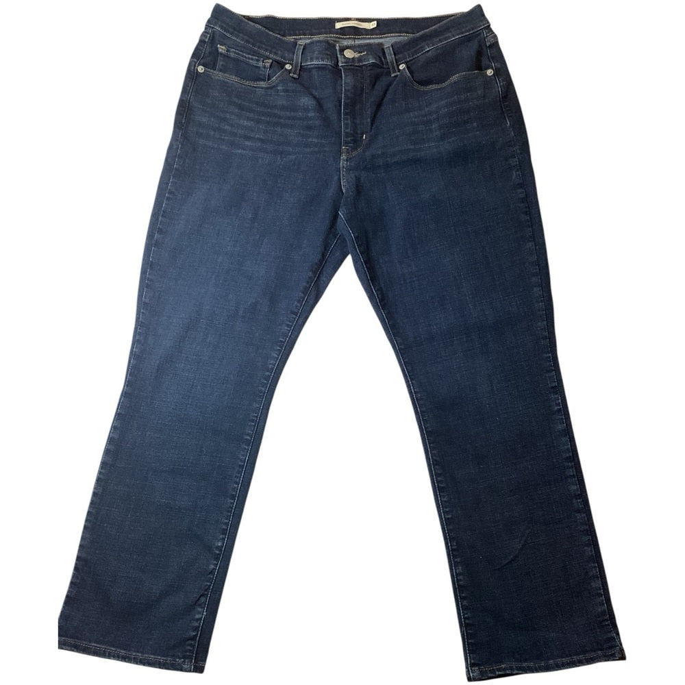 Levi's Deep Indigo Straight Leg Jeans Plus Size 16