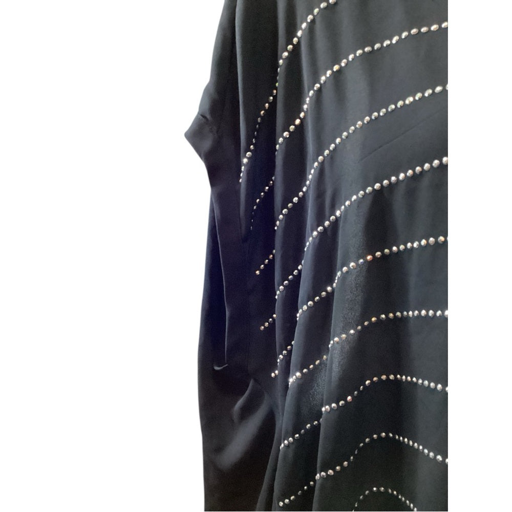 Plus Size, Lane Bryant Sleeveless Black and Silver Blouse, Size 26/28