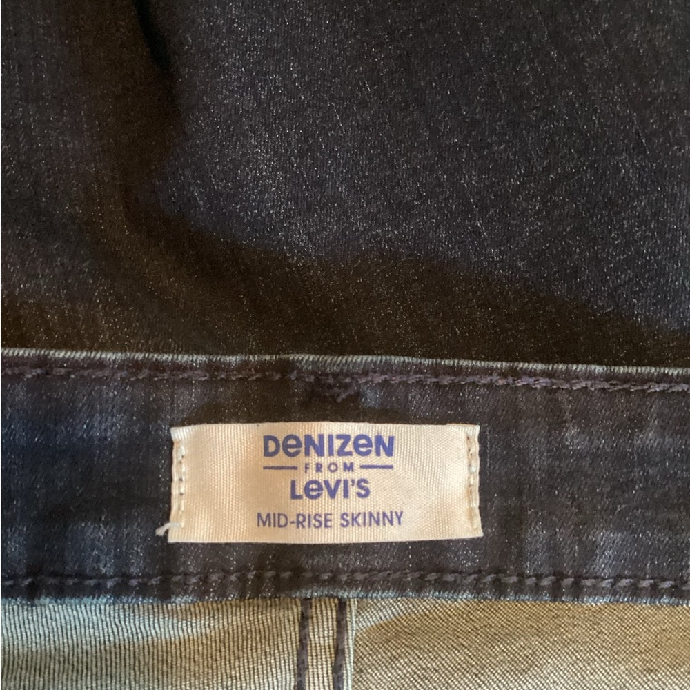 Denizen from Levi's Dark Indigo Skinny Mid Rise Jeans Plus Size 18