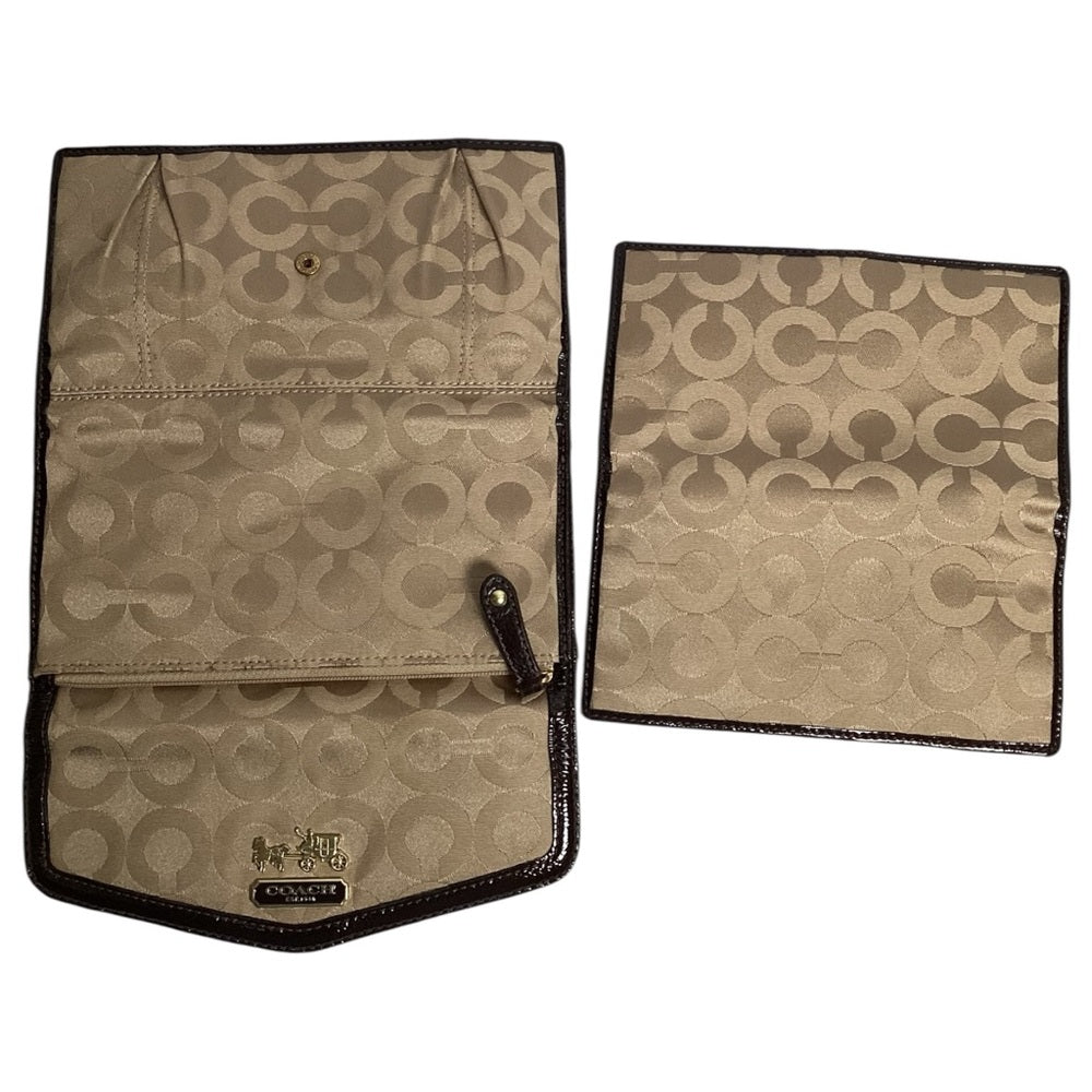 Coach Coral and Gold Shoulder Bag Set