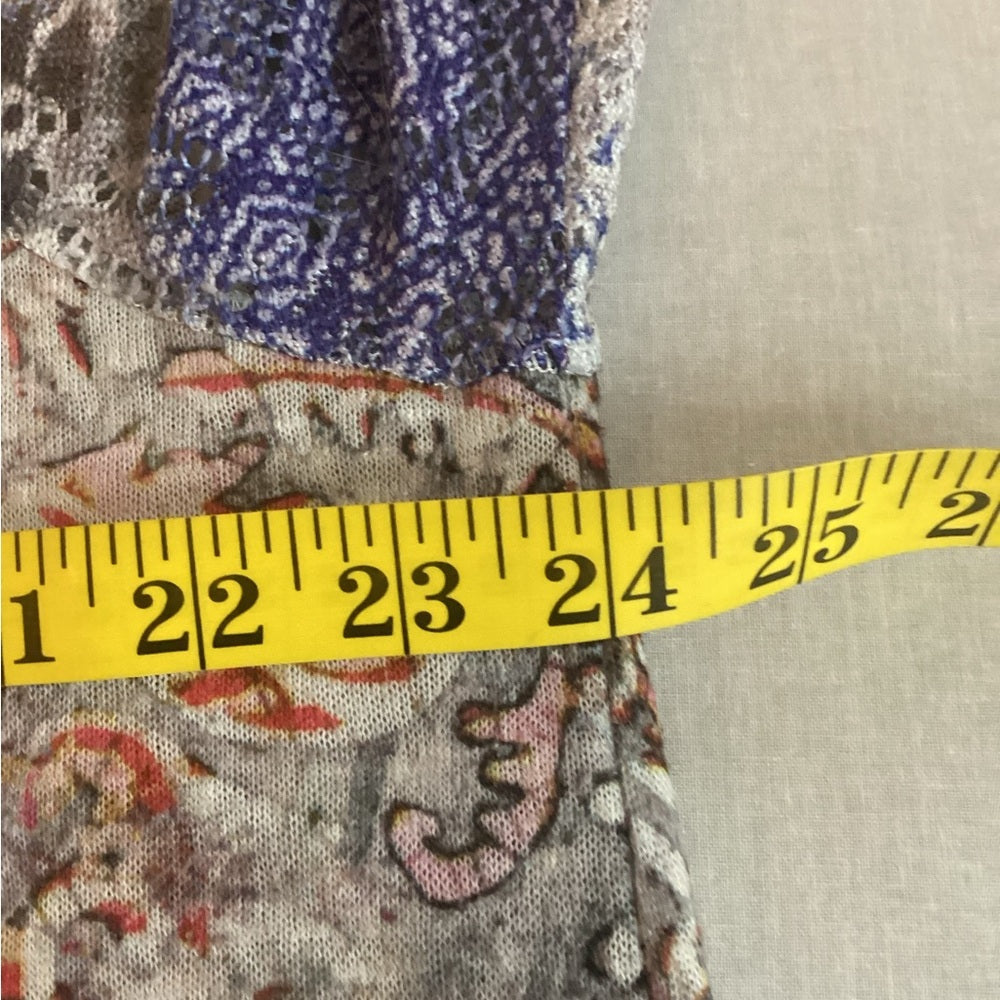 Chico's Multicolor Paisley Blouse with Crochet Hem, Plus Size XL (3)