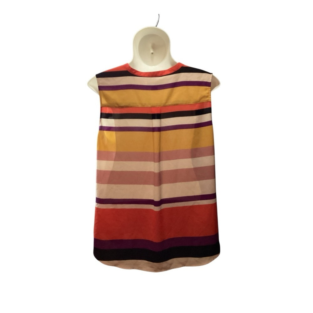 Plus Size, Liz Claiborne Red and Black Sleeveless Blouse Relaxed Fit, 3X