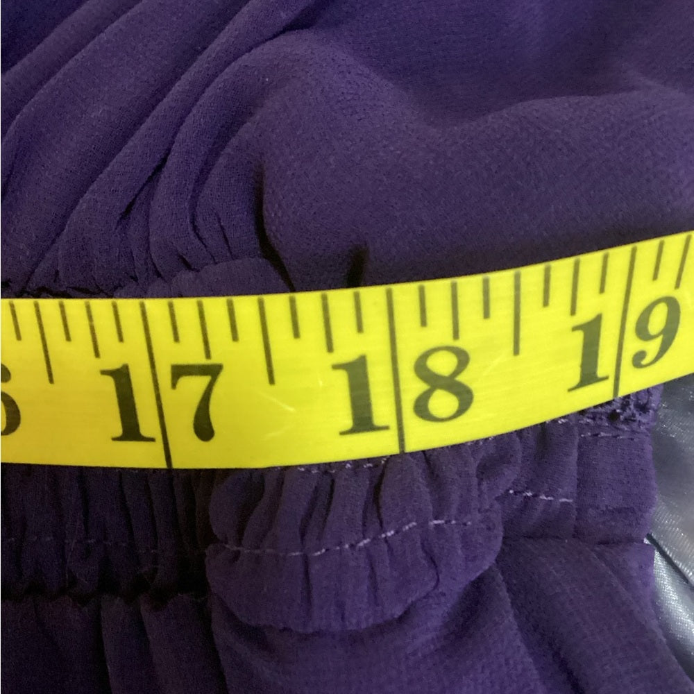 City Chic Deep Purple Ruffle Robe Plus Size 18 (1X)