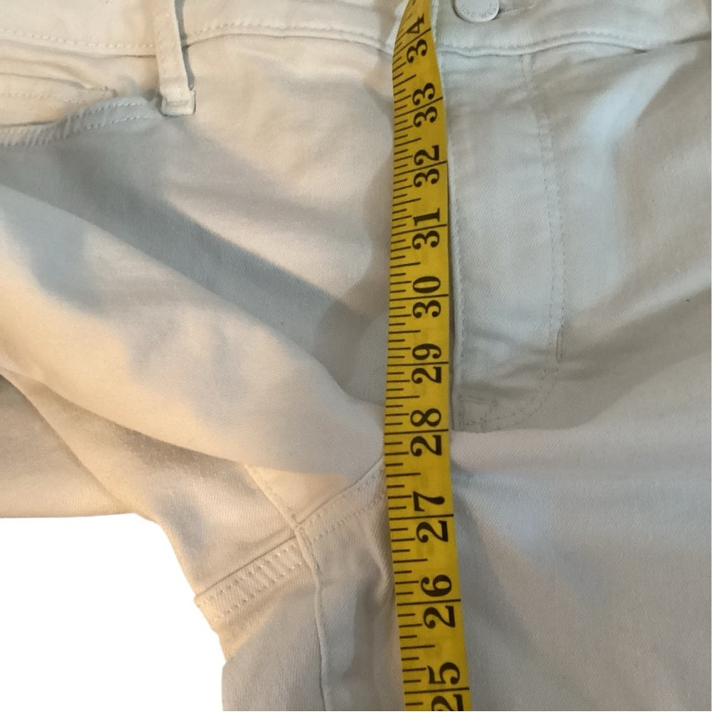 Nine West Women's Straight Leg Jeans in Cream, Plus Size 18