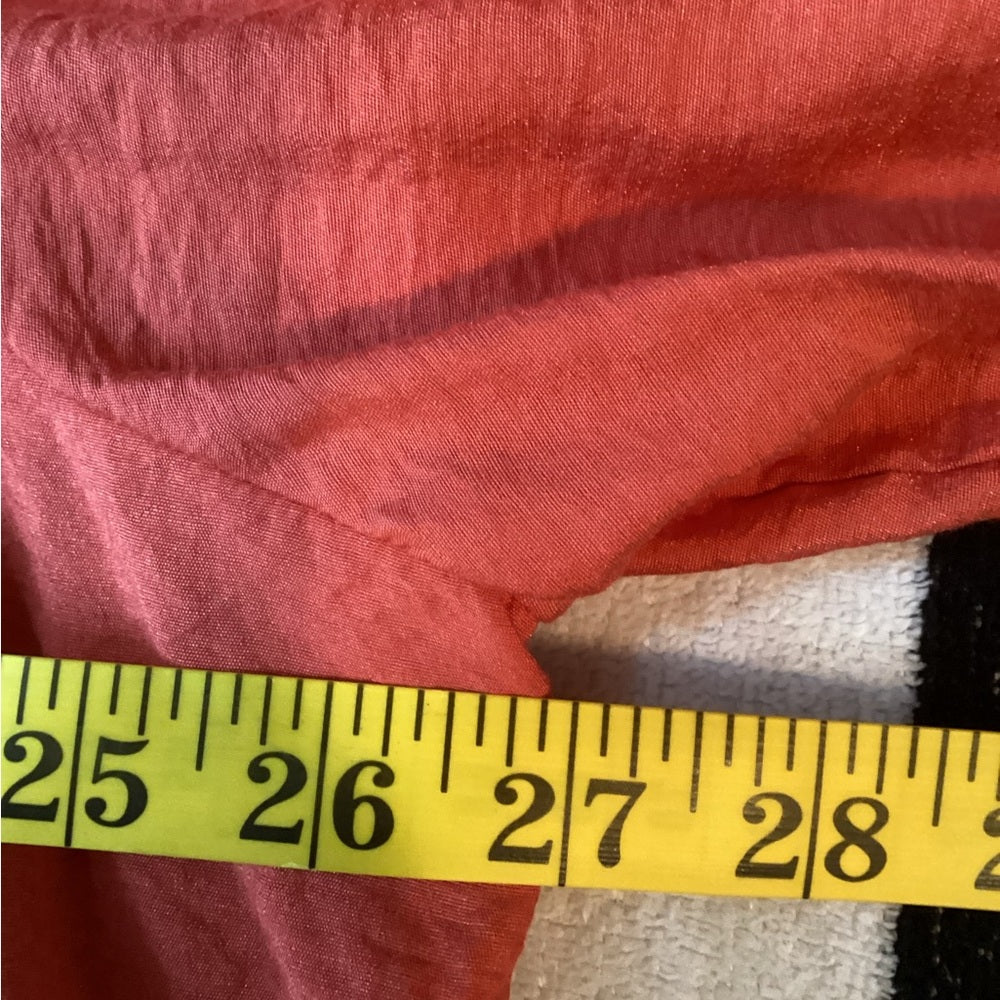 dressbarn Women's Bold Coral Button-Down Shirt Plus Size 3X