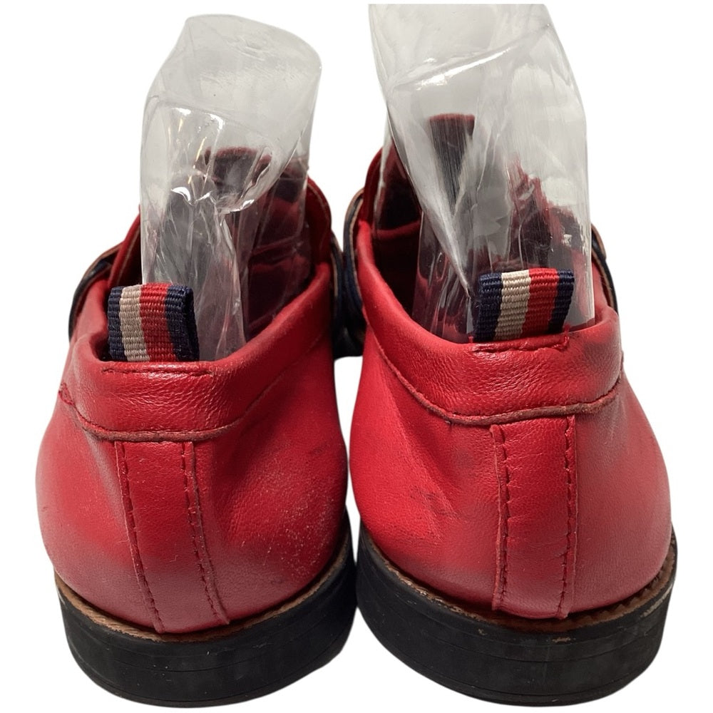 Tommy Hilfiger Red Leather Flats