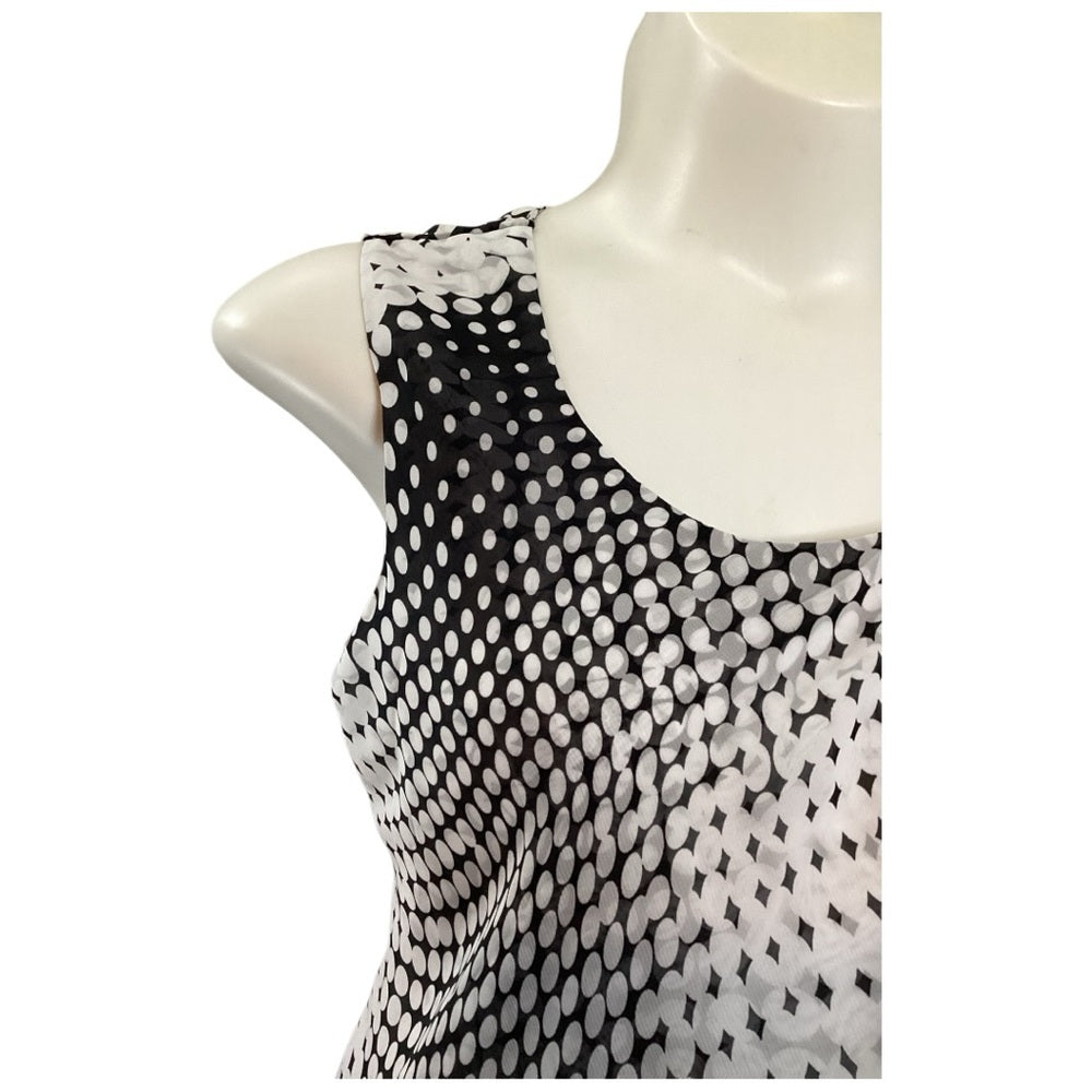 Cato Monochrome Patterned Tank Top, Plus Size 22/24, 3X