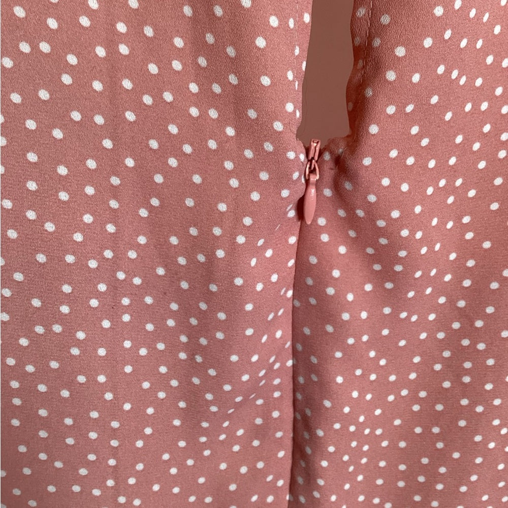 Elegant Pink Tie-Front Blouse, Size 3X