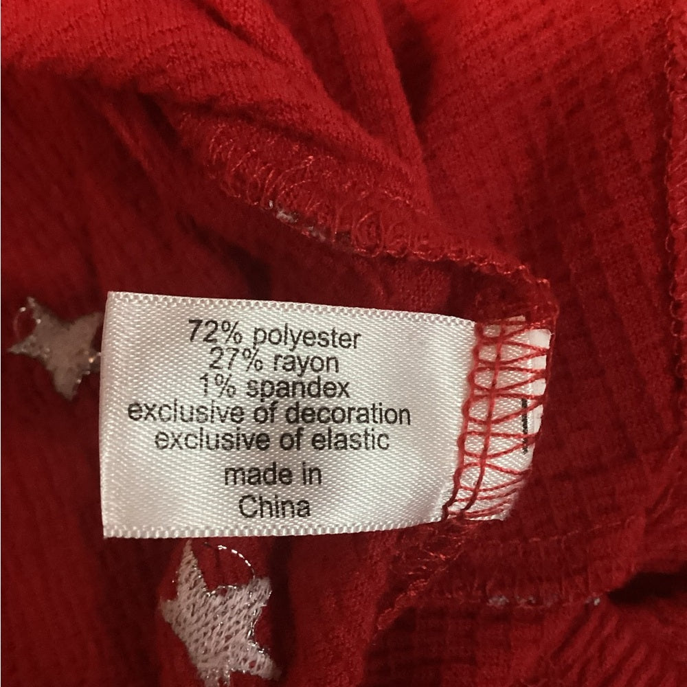 Lane Bryant Red Blouse with Star Design, Plus Size 26/28 (4X)