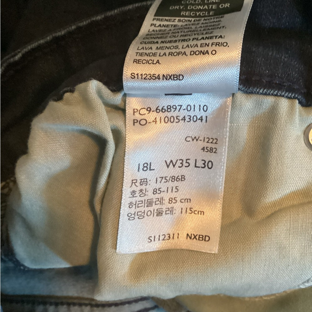 Denizen from Levi's Dark Indigo Skinny Mid Rise Jeans Plus Size 18
