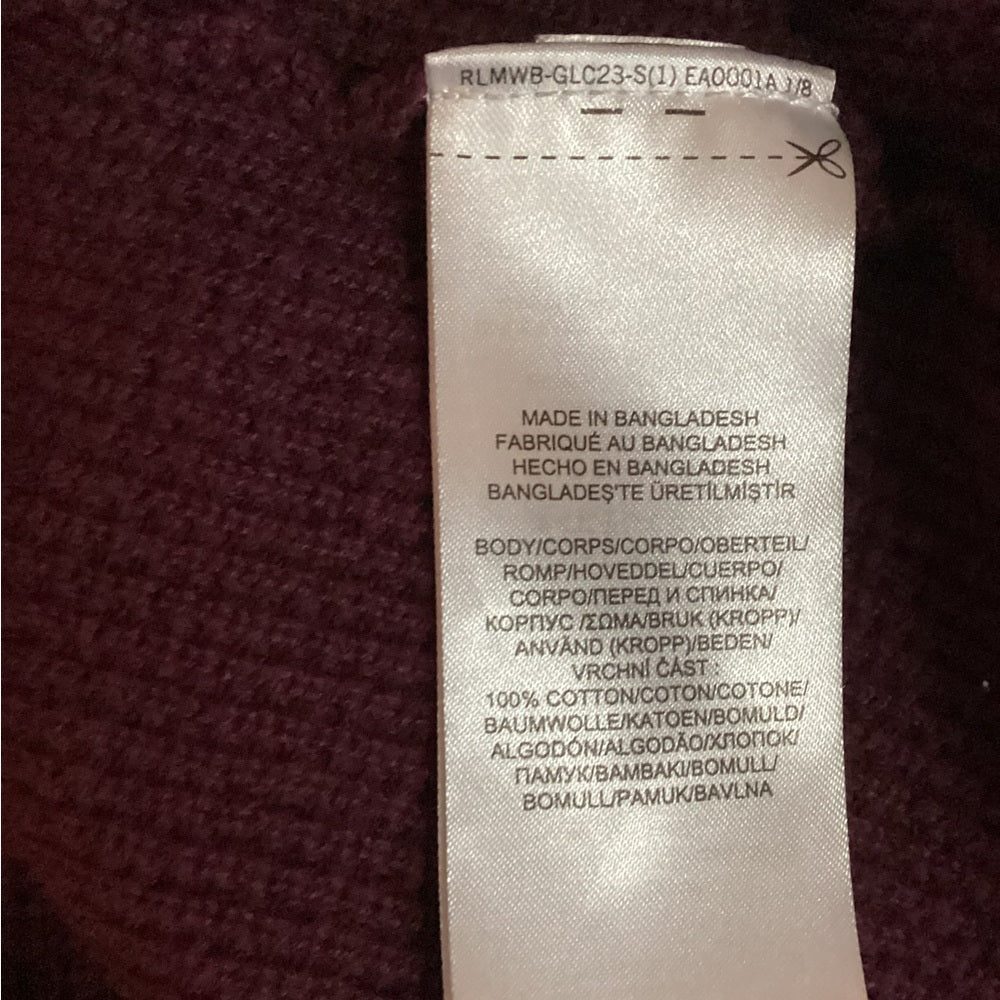 Lauren Ralph Lauren Plum Cowl Neck Sweater, Plus Size XL