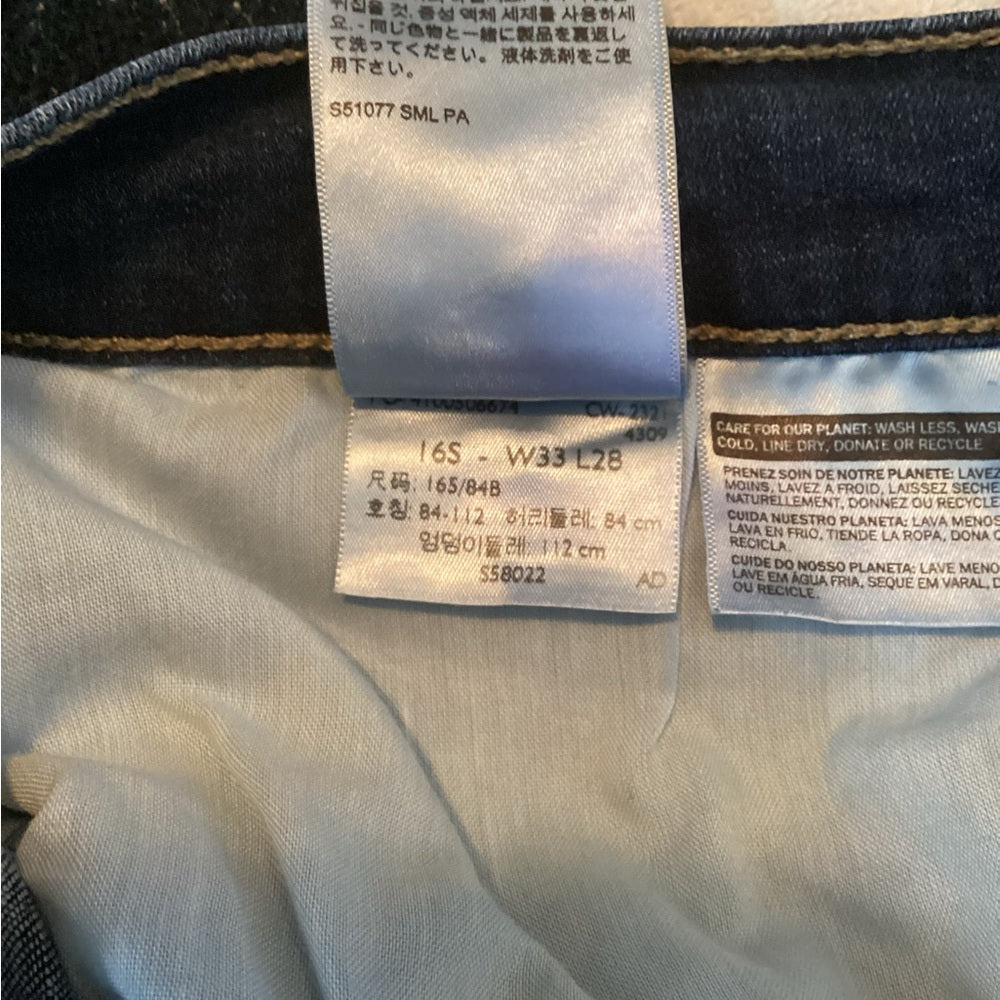 Levi's Deep Indigo Straight Leg Jeans Plus Size 16