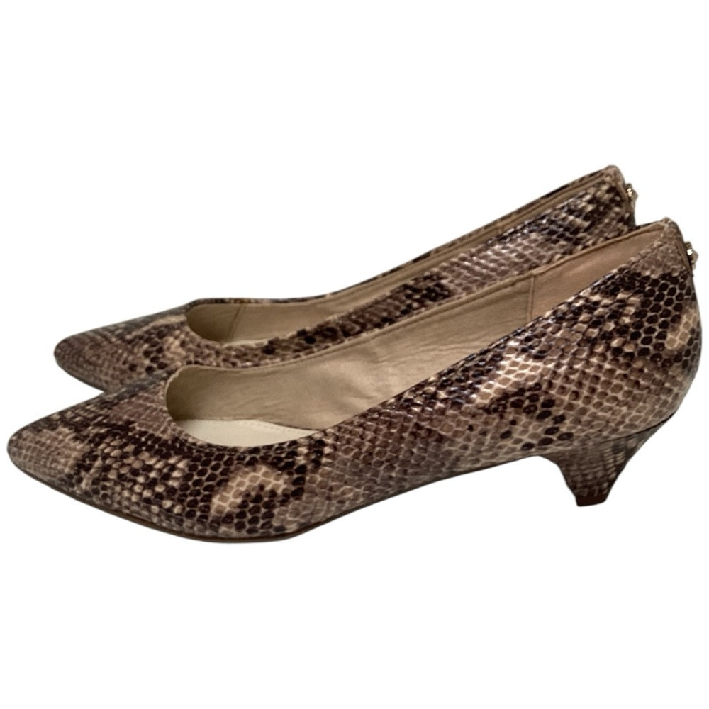 Anne Klein Snake Print Heels - Brown