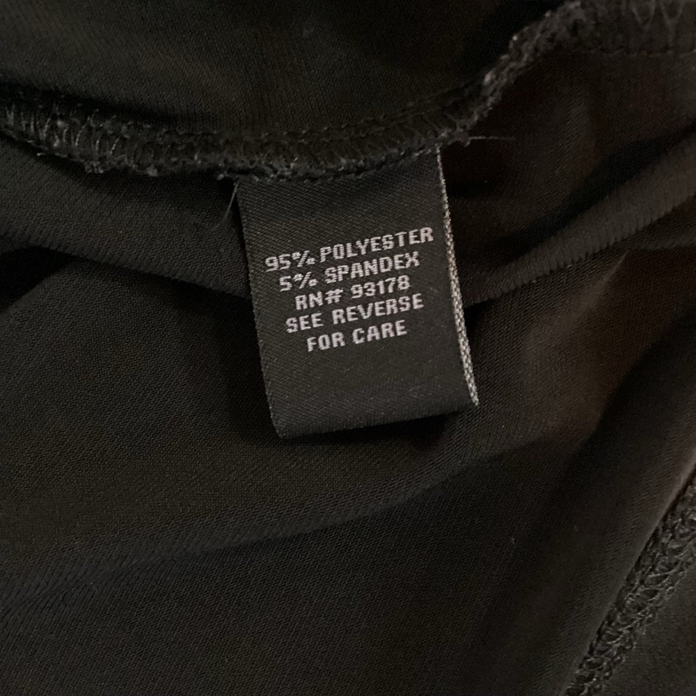Premise Black Draped Blouse, Stretch, Plus Size 2X