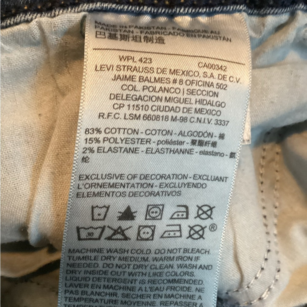 Levi's Signature Blue Modern Boot Cut Women's Jeans Plus Size 28W