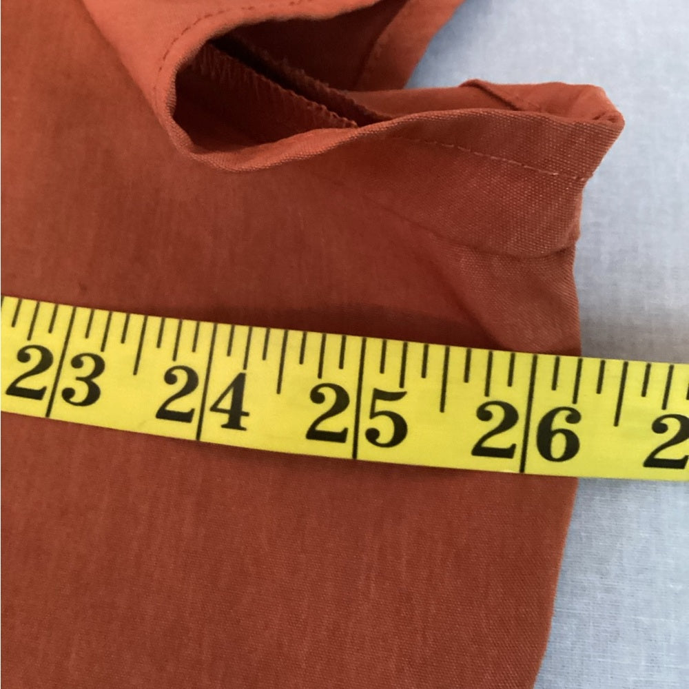Cato Women's Terracotta Button-Down Shirt, Stretch, Plus Size 22/24 (3X)