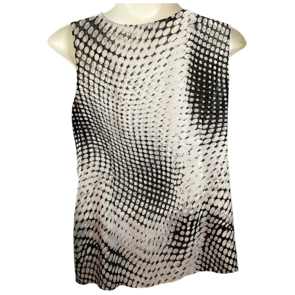 Cato Monochrome Patterned Tank Top, Plus Size 22/24, 3X