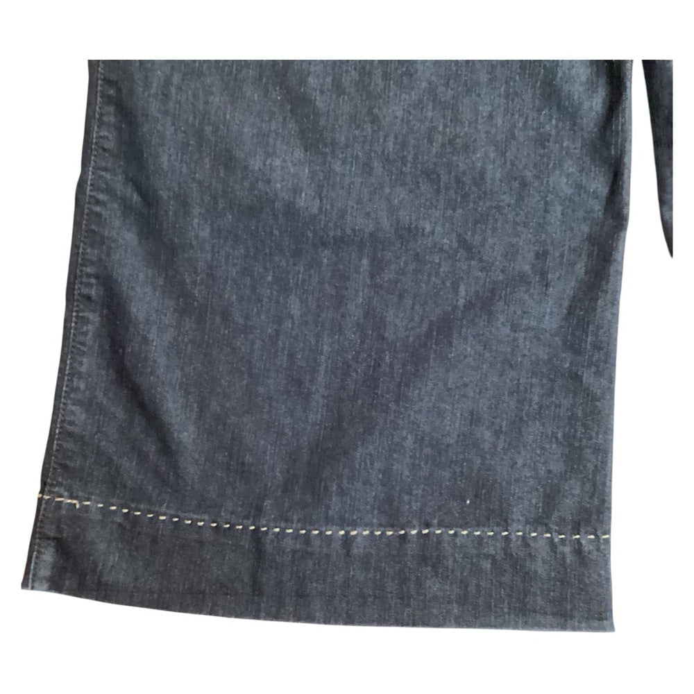 Venezia Navy Flare Jeans, Wide Leg, Stretch, Plus Size 28