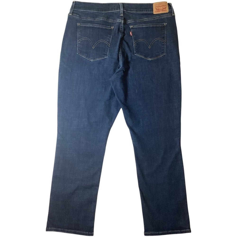 Levi's Deep Indigo Straight Leg Jeans Plus Size 16
