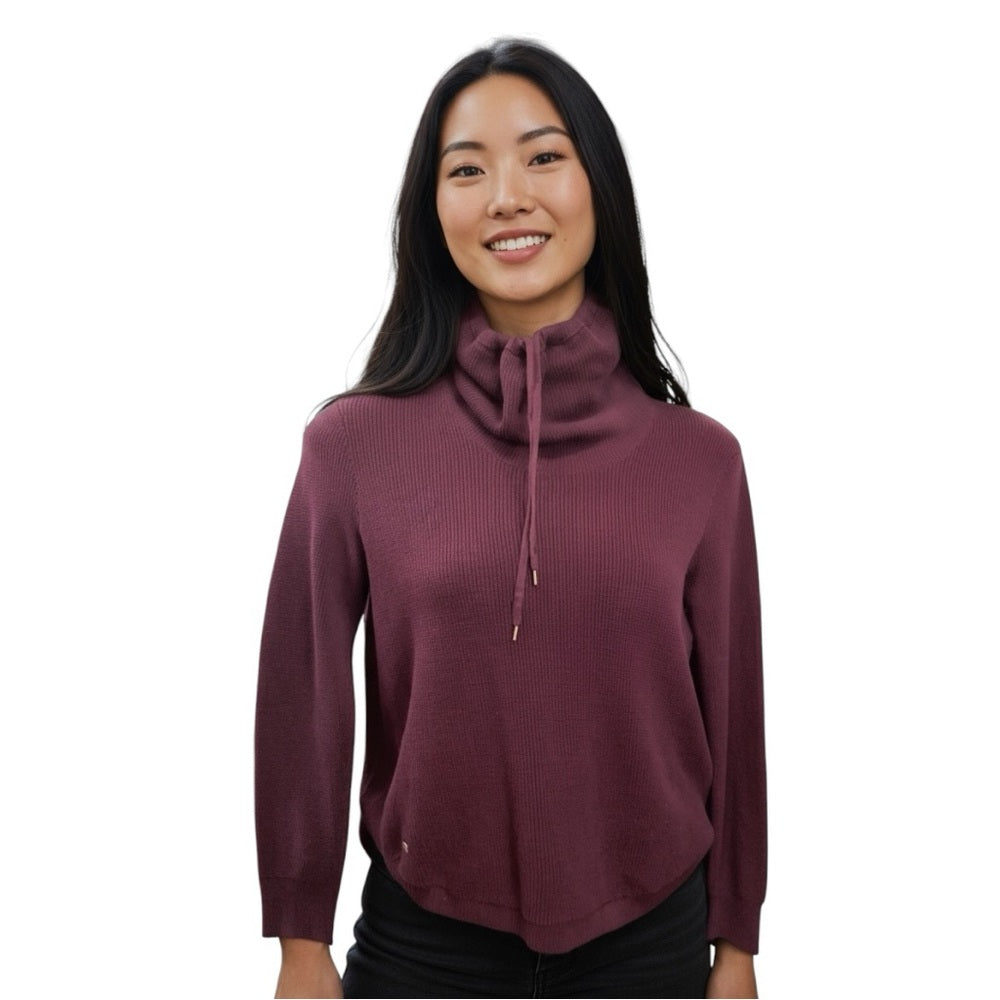 Lauren Ralph Lauren Plum Cowl Neck Sweater, Plus Size XL