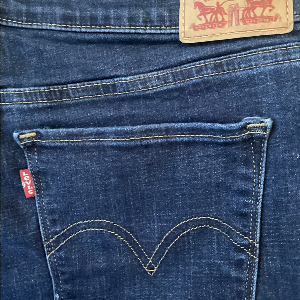 Levi's Deep Indigo Straight Leg Jeans Plus Size 16