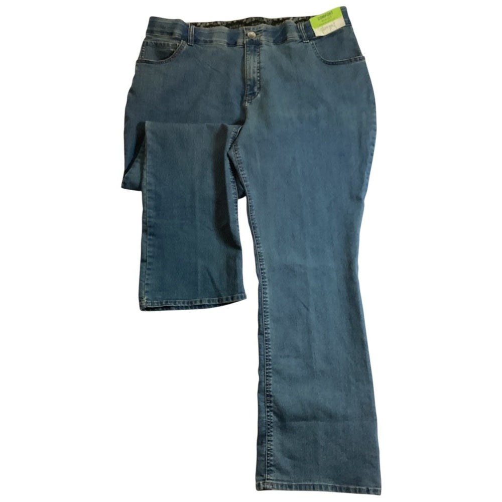Riders by Lee Classic Blue Boot Cut Jeans, Stretch, Plus Size 20W