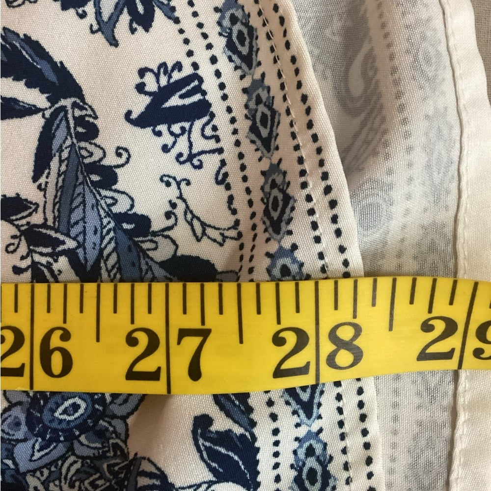 BloomChic Blue and White Patterned Blouse, Plus Size 22/24 (3X)