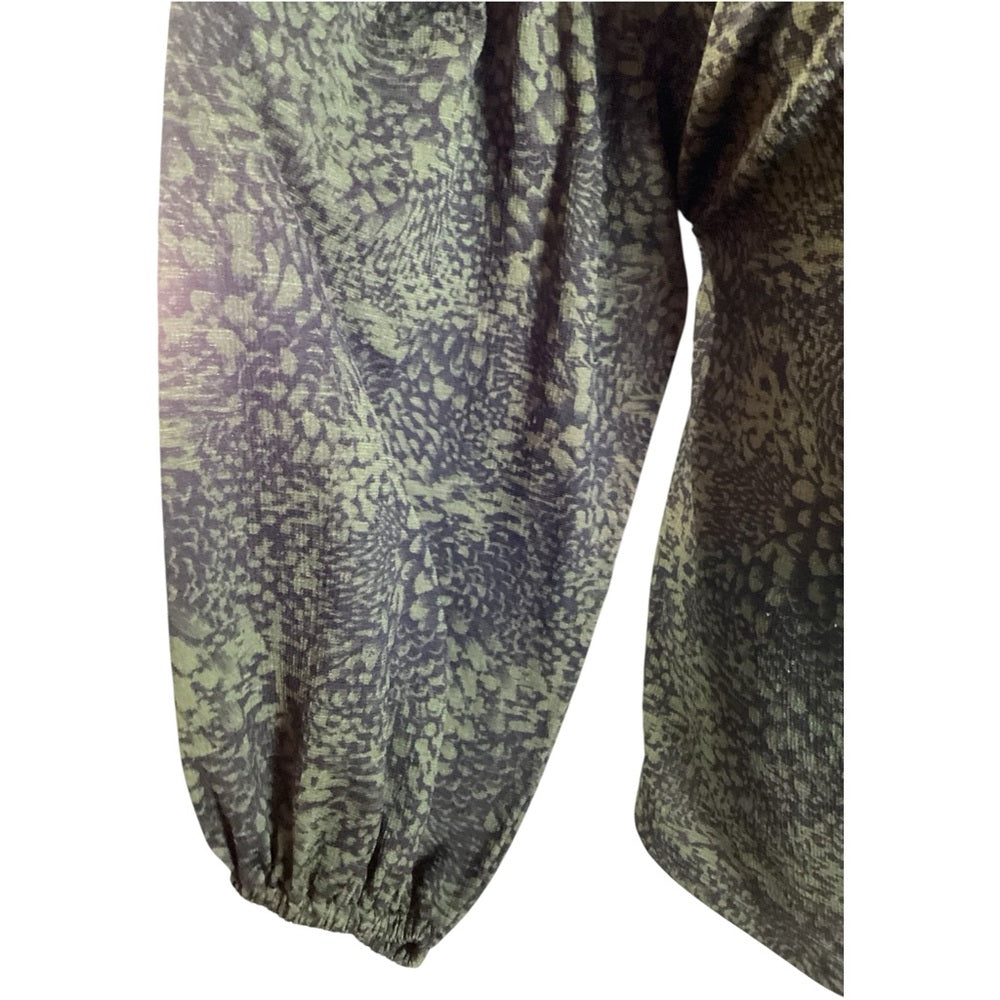 Ava & Viv Green Textured Blouse, Stretch, Plus Size 2X