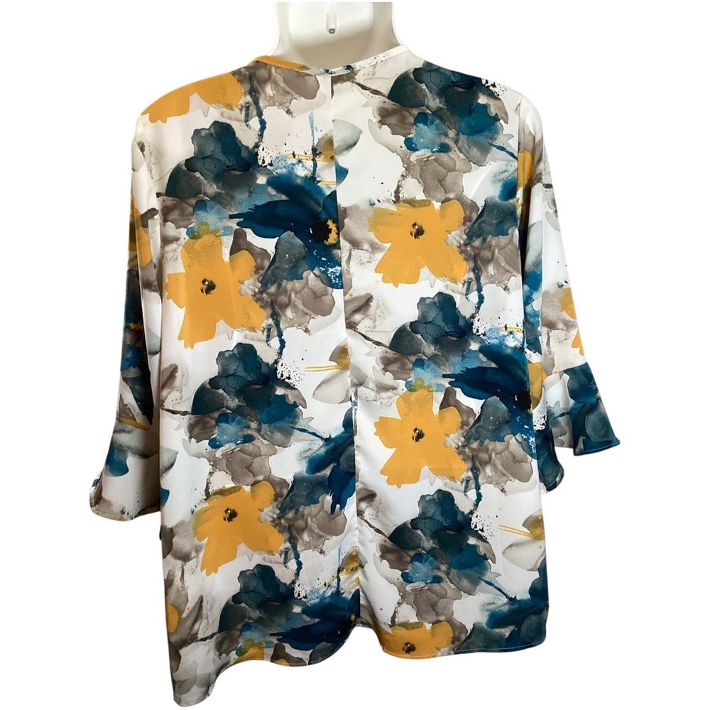 Source Unknown Multicolor Floral Blouse