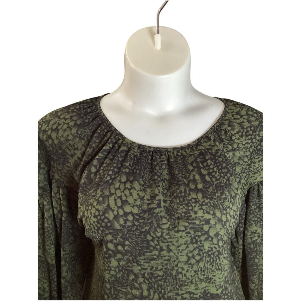 Ava & Viv Green Textured Blouse, Stretch, Plus Size 2X