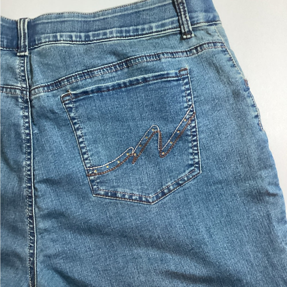 Riders by Lee Classic Blue Boot Cut Jeans, Stretch, Plus Size 20W