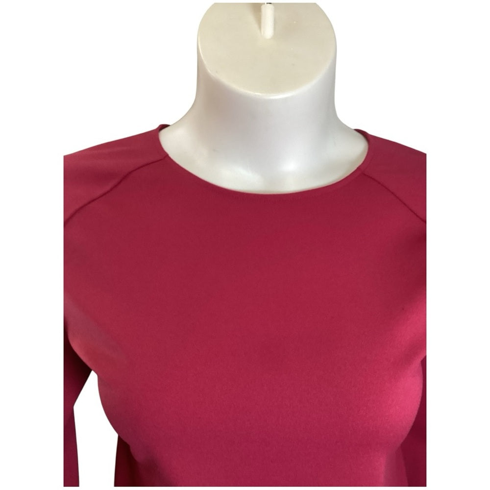 Ann Taylor Rich Red Long Sleeve Top, Plus Size 2X