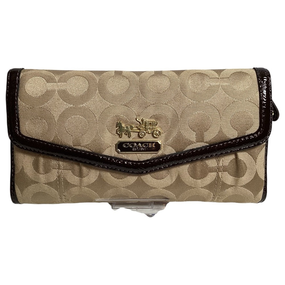 Coach Coral and Gold Shoulder Bag Set