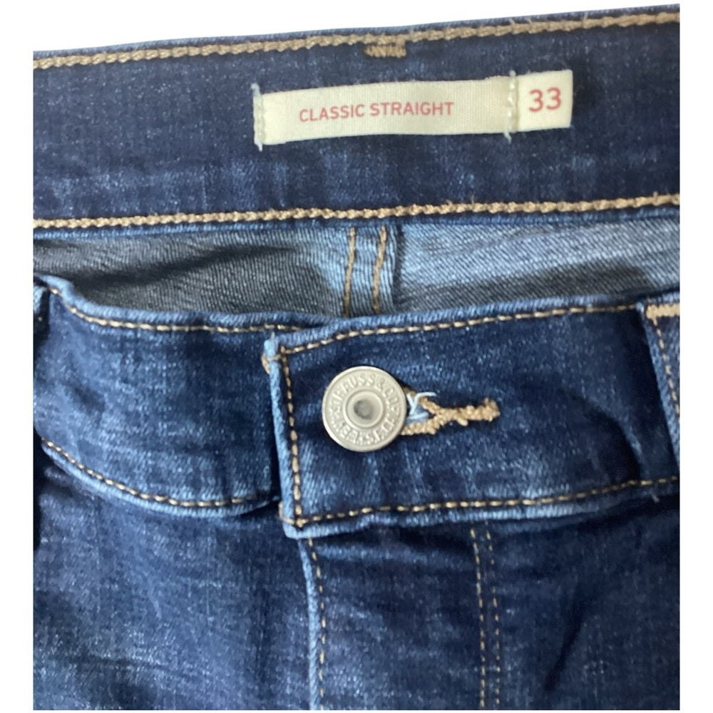 Levi's Deep Indigo Straight Leg Jeans Plus Size 16