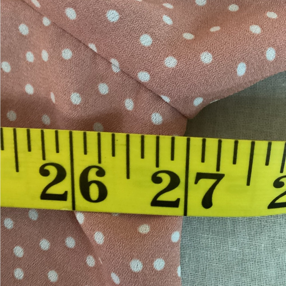 Elegant Pink Tie-Front Blouse, Size 3X
