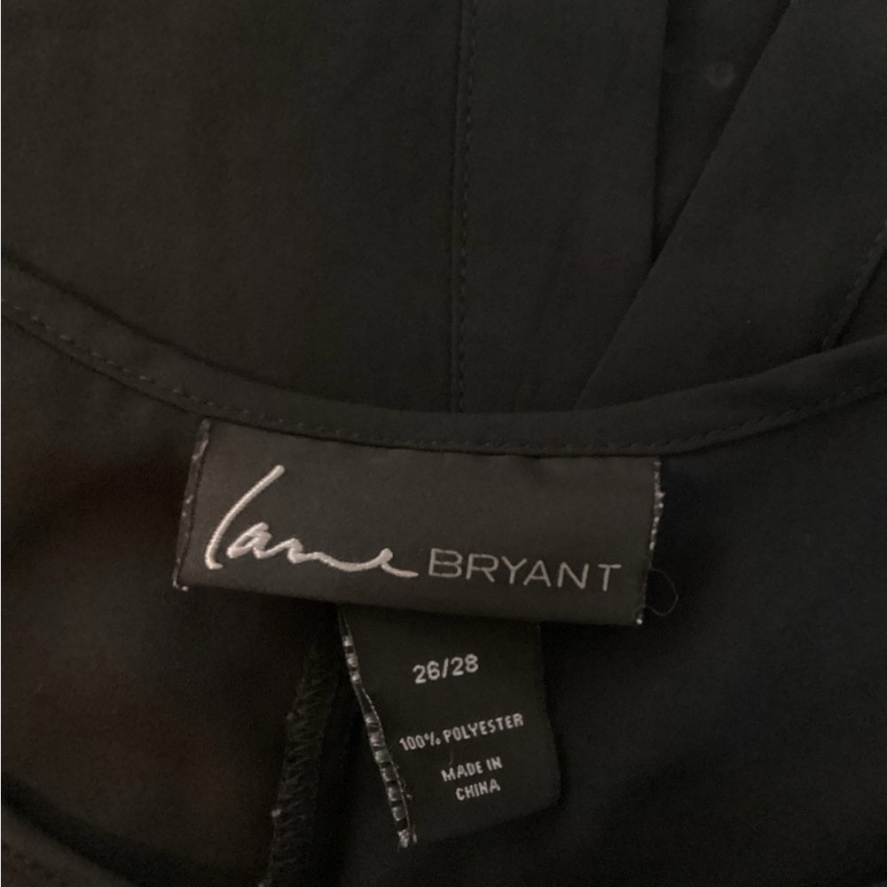 Plus Size, Lane Bryant Sleeveless Black and Silver Blouse, Size 26/28