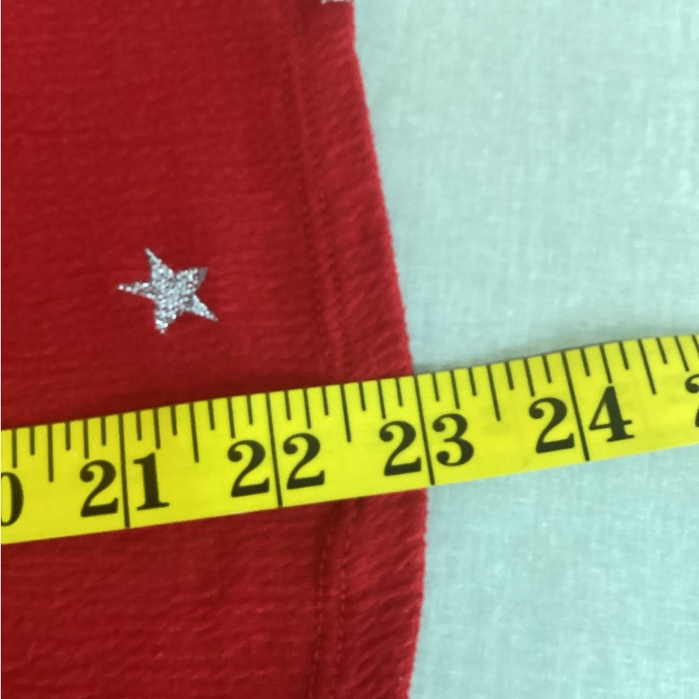 Lane Bryant Red Blouse with Star Design, Plus Size 26/28 (4X)