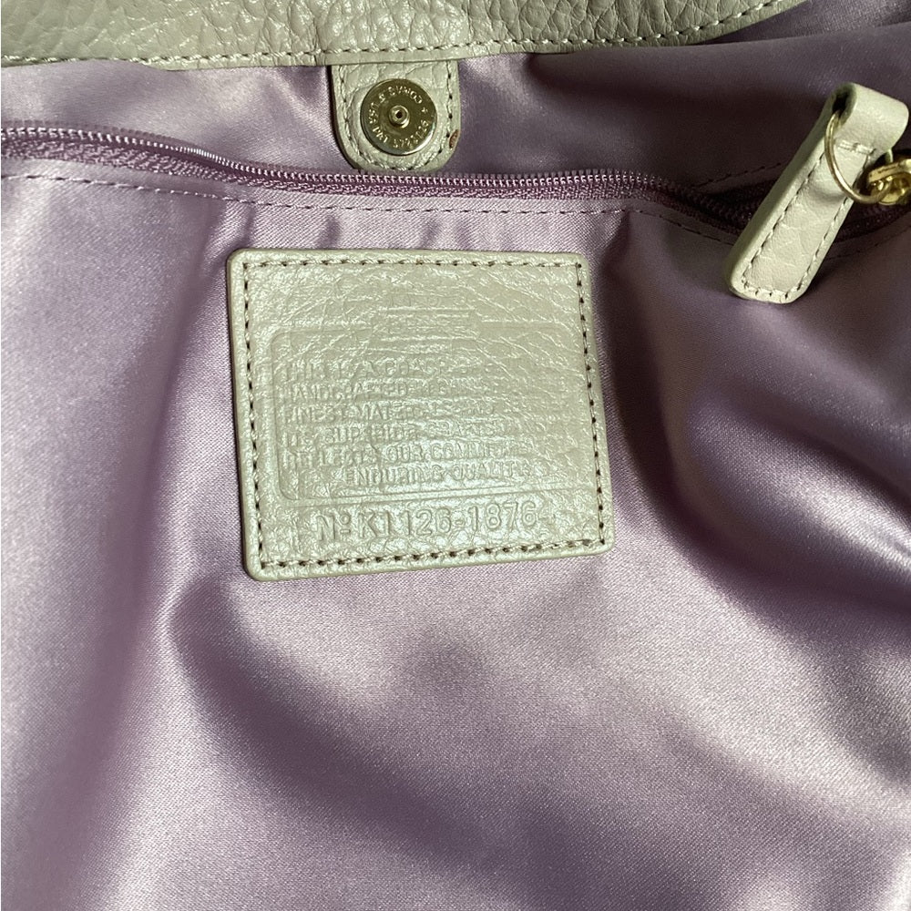 Coach Coral and Gold Shoulder Bag Set