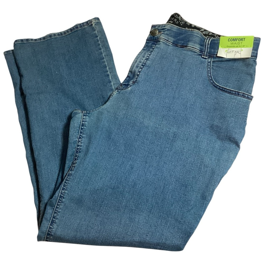 Riders by Lee Classic Blue Boot Cut Jeans, Stretch, Plus Size 20W