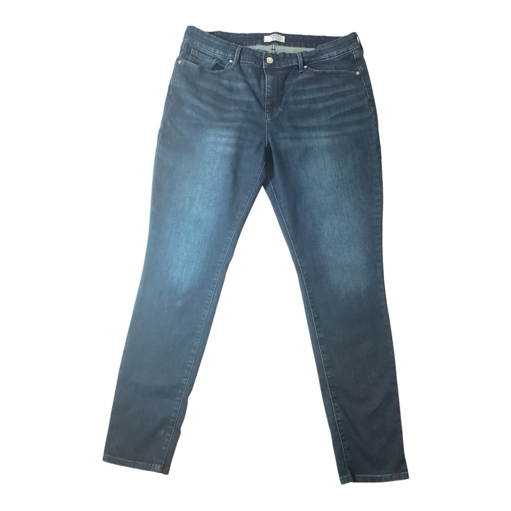 Denizen from Levi's Dark Indigo Skinny Mid Rise Jeans Plus Size 18