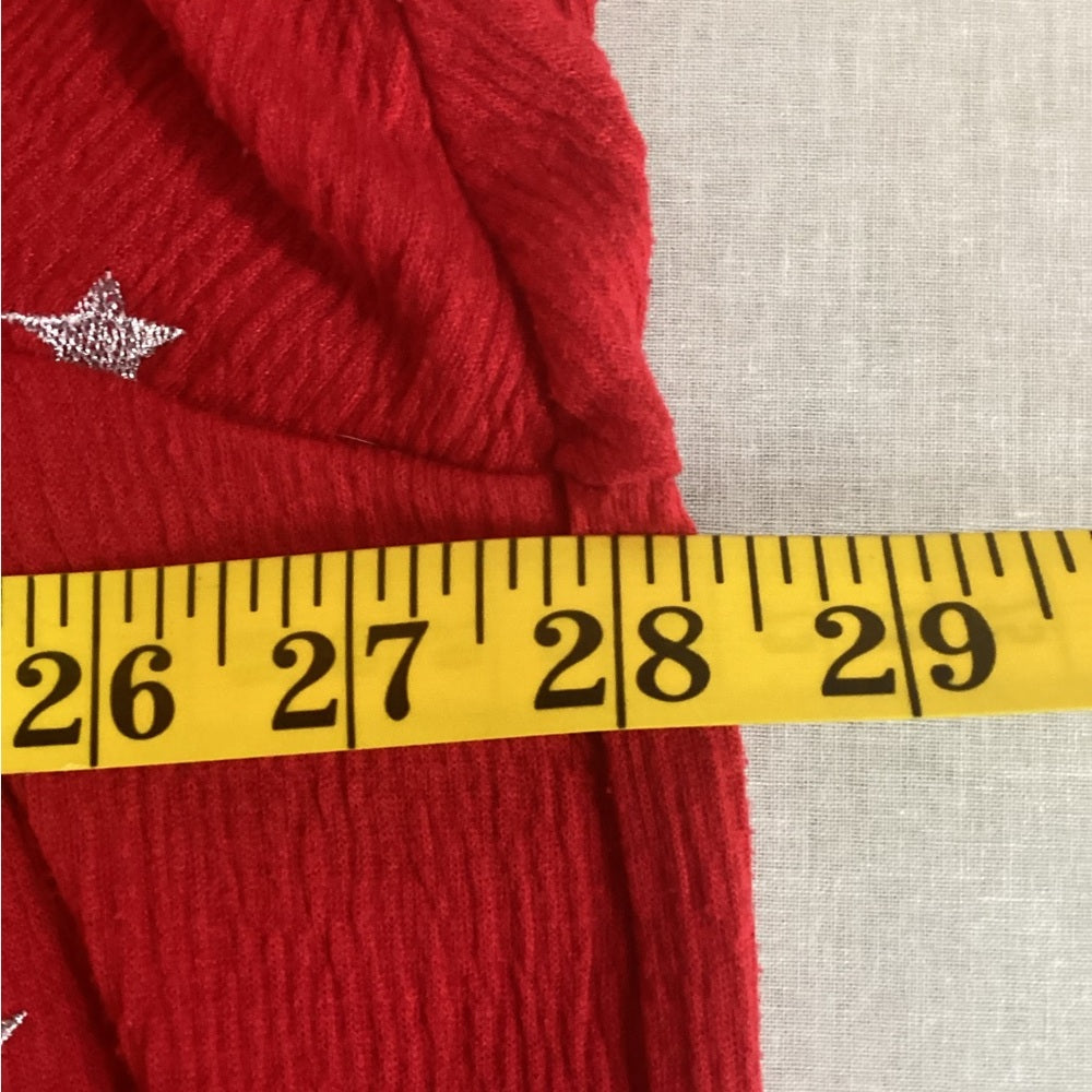 Lane Bryant Red Blouse with Star Design, Plus Size 26/28 (4X)