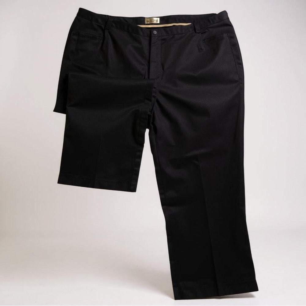 CJ Banks Classic Black Straight Leg Pants, Plus Size 28W